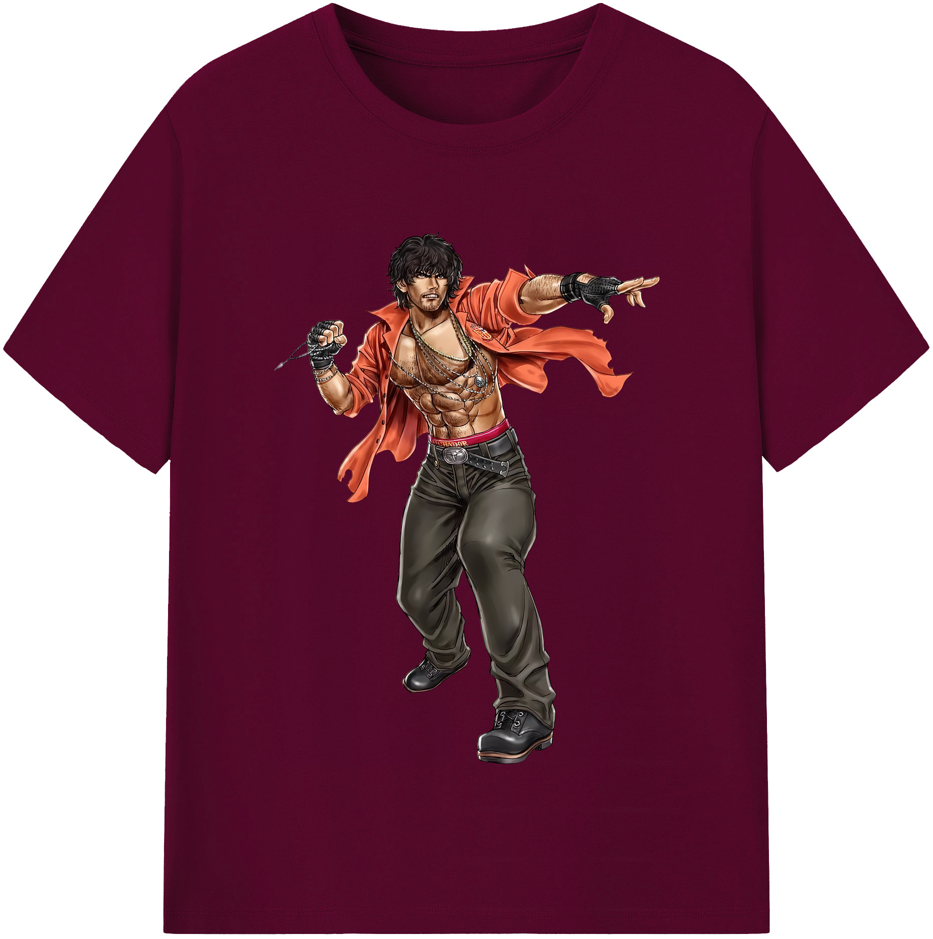 （画像用） 北斗の拳 Fist of the North Star レディースカジュアルプリントTシャツ（綿100％）